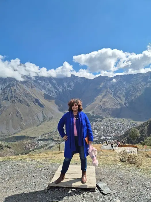 Standing at the top — Kazbegi, Georgia
